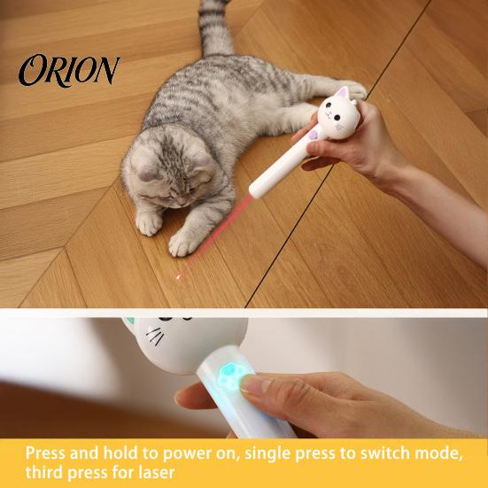 Cat Hunting Toy 2-in-1 Interactive Toy, Wand with Fabric Butterfly Teaser Suction Cup Base, Rechargeable Red Light for Indoor Self Entertainment