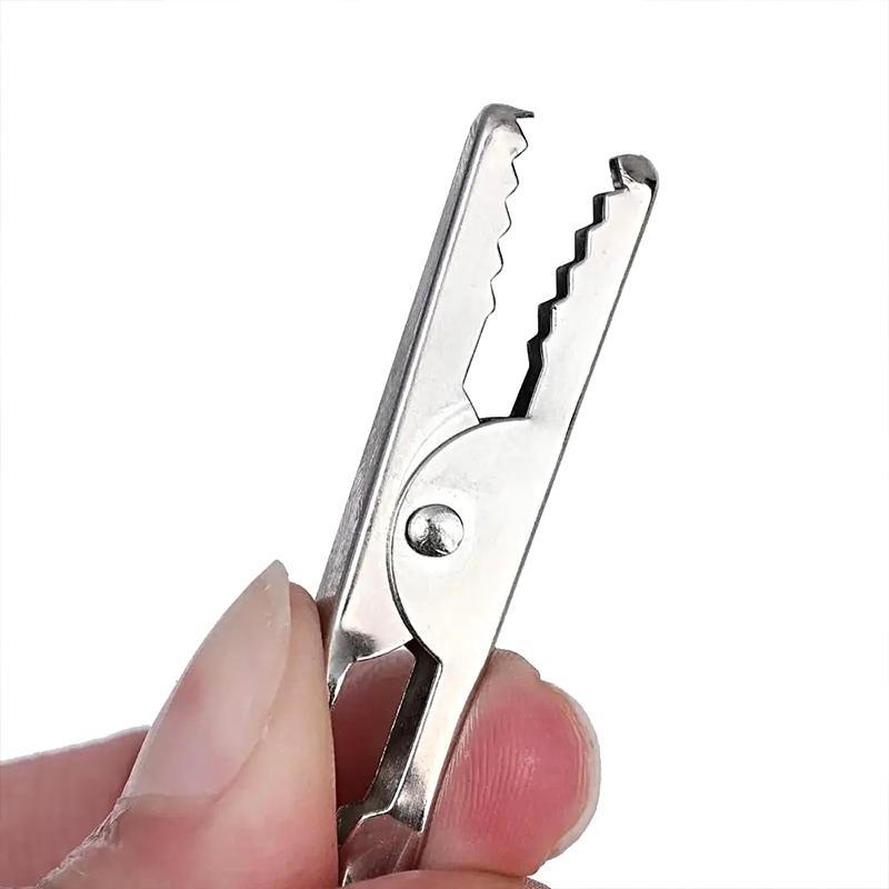 3PC Dual Head Metal Mosquito Coil Clip Flexible Adjustable 360° Alligator Clamp Holder Portable Mosquito Coil Clip