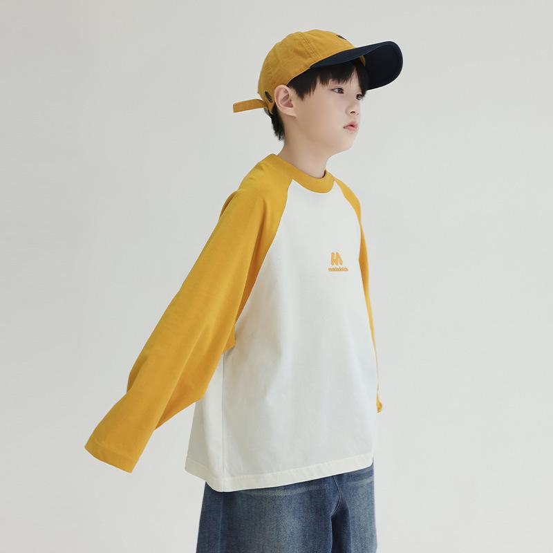 

Panda Yuanyuan Весна 2025 Бавовняна футболка з рукавами реглан для хлопчиків великої ваги 160 cm