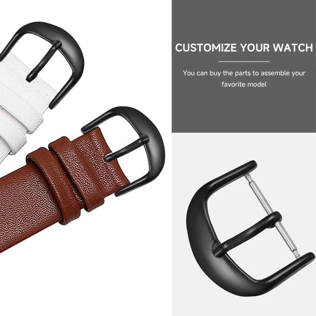 Watch Strap Buckle Replacement 10mm 12mm 14mm 16mm 18mm 20mm 22mm Stainless Steel Wristwatch Clasps