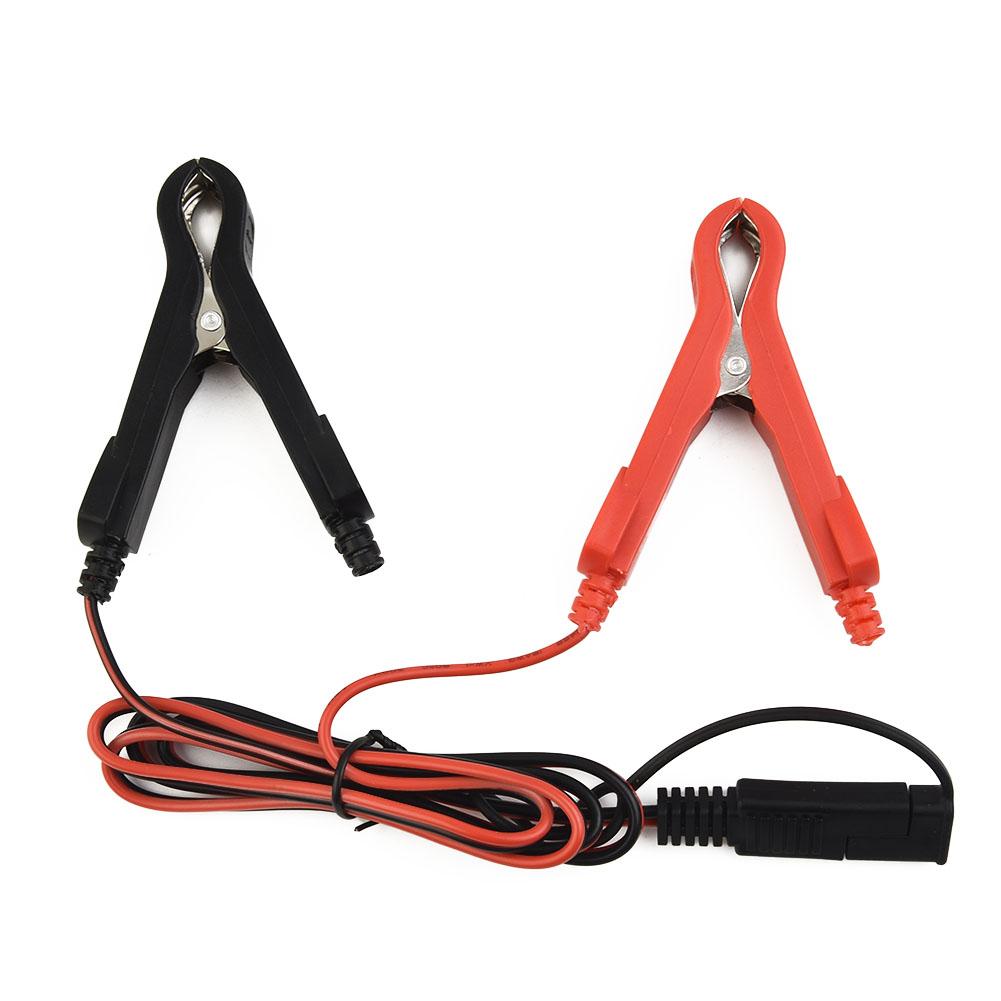 Schnell lösbares SAE-Adapterkabel 12V 10A für Krokodilklemmenanschluss Kompatibel mit Standard-SAE-Batterielade-Pigtails