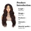 MISSQUEEN Wigs With Bangs Synthetic Long Natural Wave Dark Purple Wig For Women Daily Cosplay Wigs