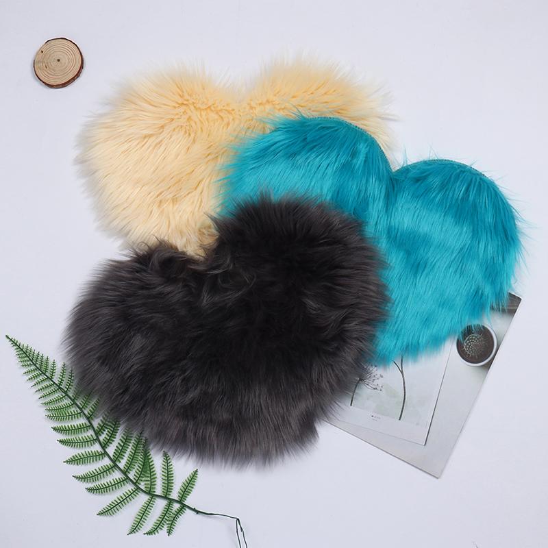 Heart Shape Hand Rest Nail Cushion Nail Art Photo Background Fluffy Table Pad