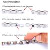 5Pairs 6/7/8/9/10/11/12 Speed Connector Joints Quick Unbuckle  Bicycle Accessories
