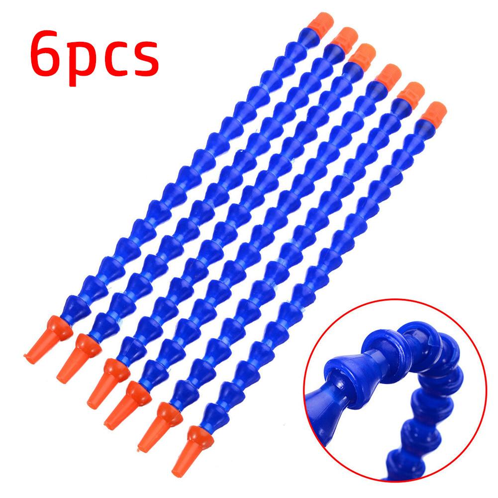 Brand New Coolant Pipe Flexible For Lathe Hose Light Weight Non-Conductive Plastic Round Nozzle 300mm 6pcs/Set