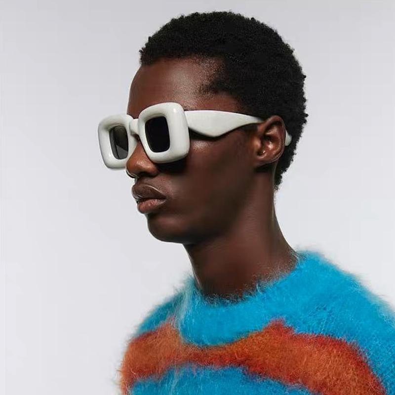 Vintage Designer y2k Square Sunglasses Luxury Big Frame Oversized Balloon Shades for Women Men Trendy