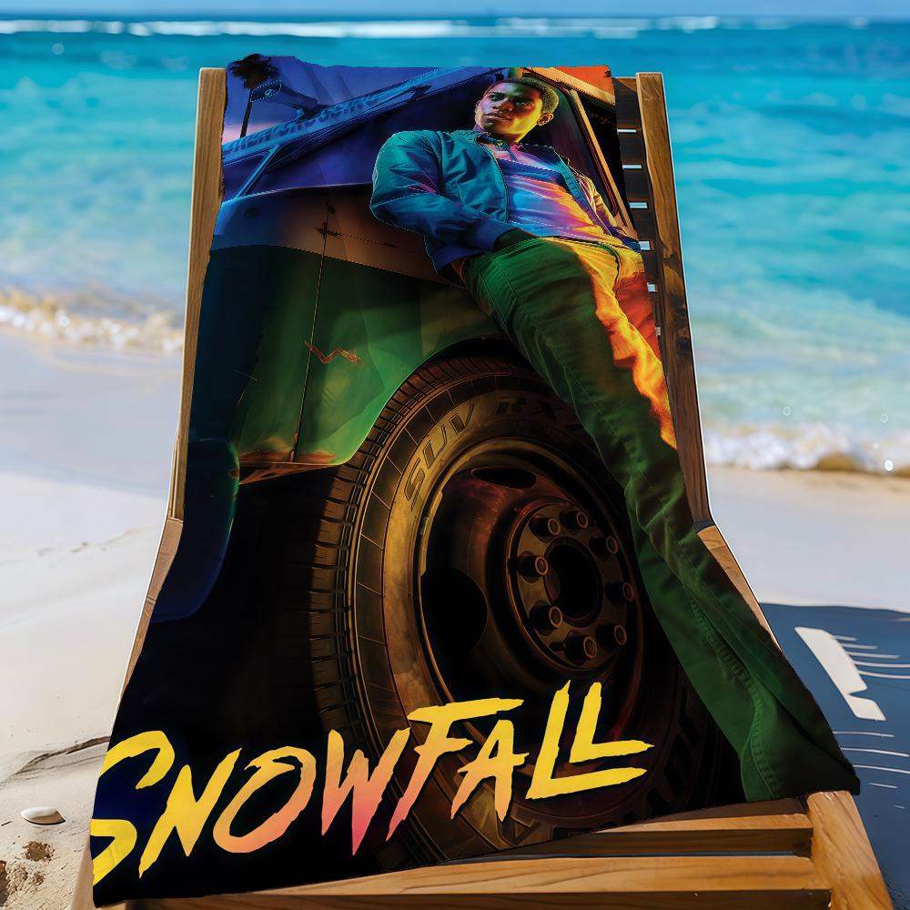 

TV Series S-Snowfall-S Towel Sports Quick Dry Travel Camping Gear Sandproof Soft Light Large Beach Towel W30*H60(CM)