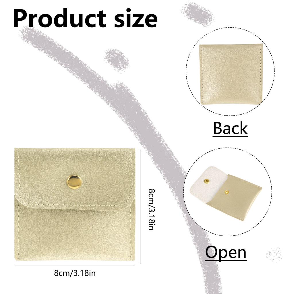 New Mini Jewelry Packaging Bag, Earring Gift Storage Buckle Envelope Packaging Bag