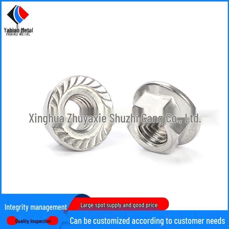 304 Stainless Steel Anti-Slip Flange Head Lock Nut Cap