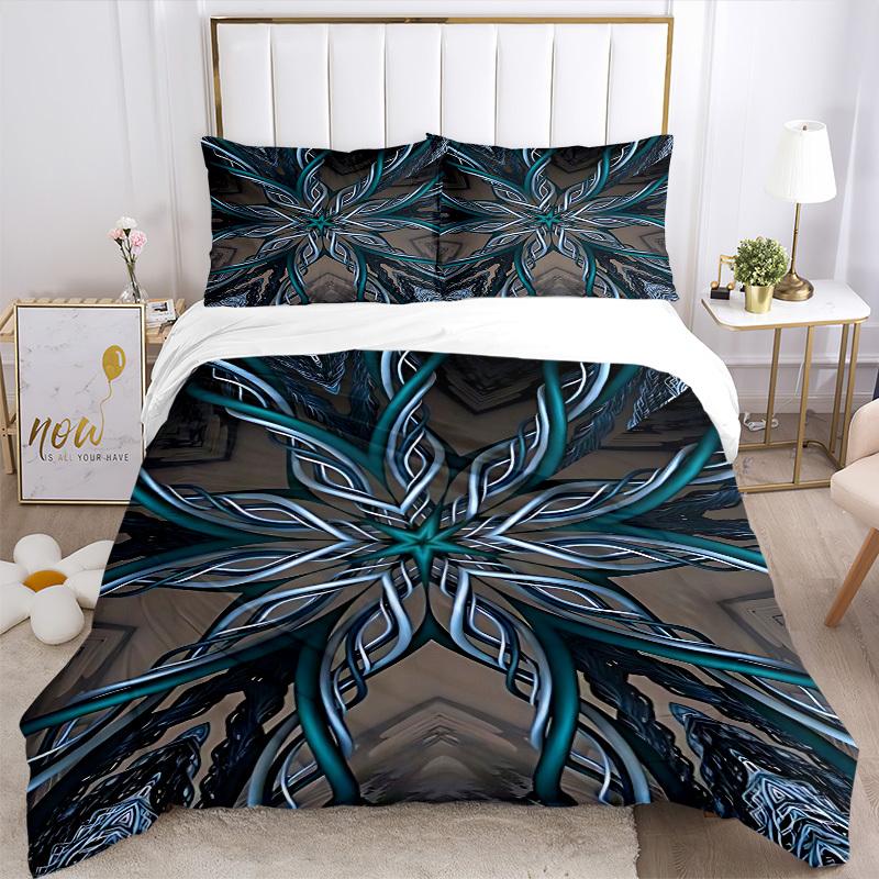 3pcs Abstract Artwork Duvet Cover Set, Cover For Bedroom Guest Room (1 Duvet Cover + 2 Pillowcase, Without Quilt),  Yy250922240