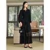 JZ Jiuzi Shopping Mall Same Elegant Light Mature Mesh Lace Splicing Folded Half Length Skirt for Women 2025 Spring New Style