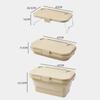 Waterproof Camping Basket Outdoor Camping Folding Storage With Folding Small Table Board With Lid Large Capacity Picnic Basket