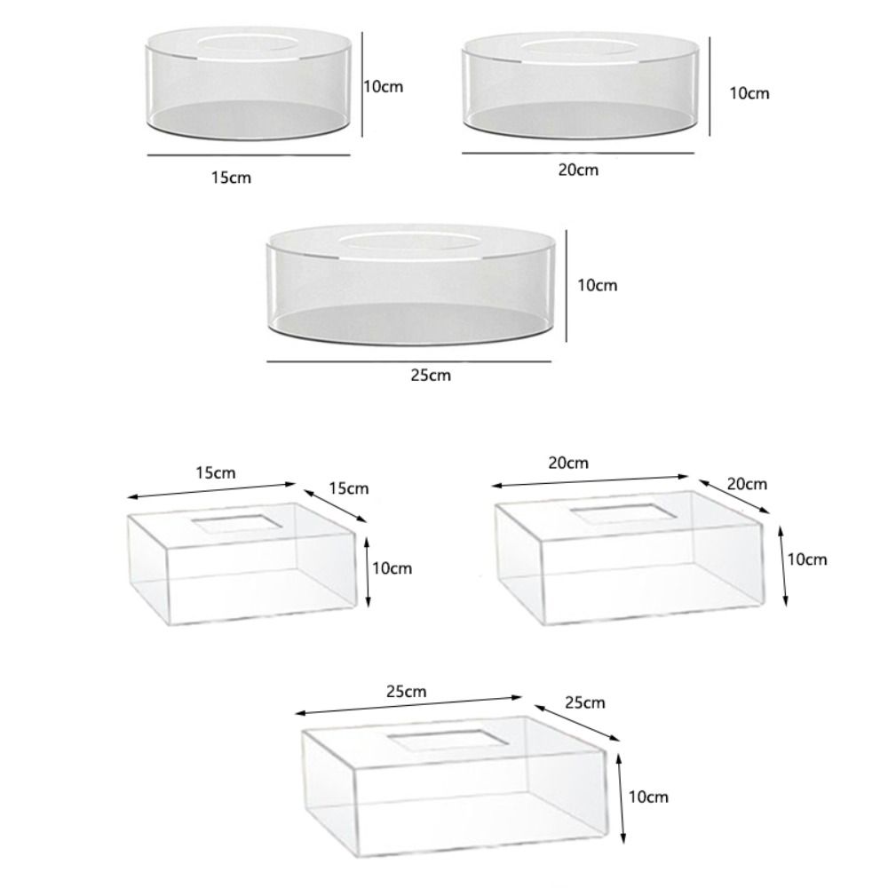 Clear Cake Display Board Round/square Cake Tier Base Commercial Dessert Display Holders  Bakery