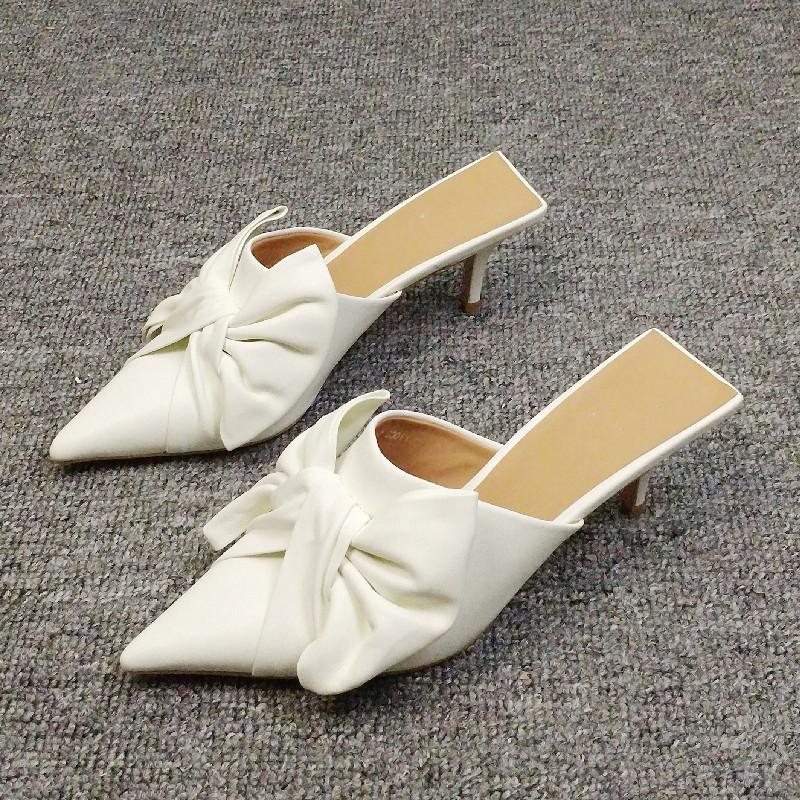 2021 Primavera Nuevo Lazo Baotou Zapatillas FemeninaS Puntiagudas Stiletto Tendencia  Tacones Altos comprar a buen precio — entrega gratuita, reseñas reales con  fotos — Joom
