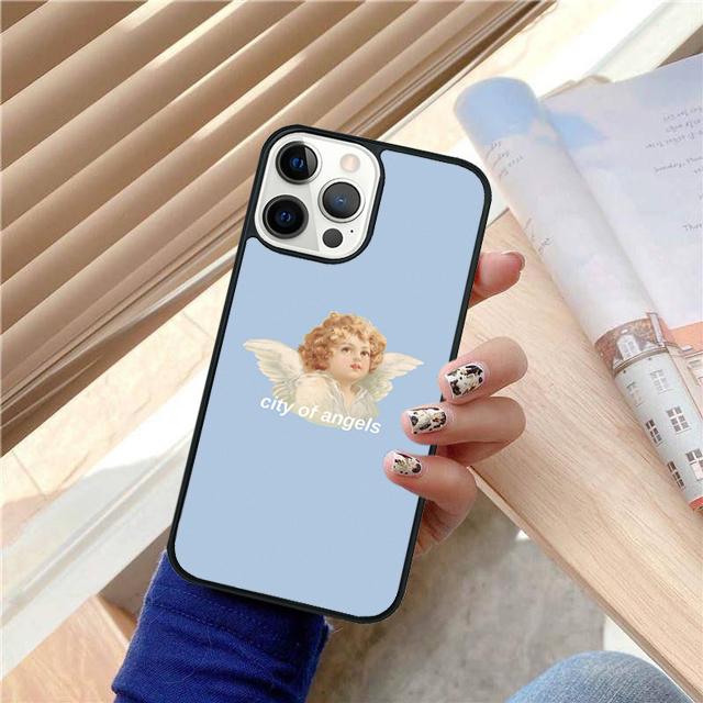 Anges Esthétique Esthétique Coque Coquille Pour iPhone 17 Air 15 16 14 13 12 Pro Max 11 Pro Max Plus Housse de Téléphone