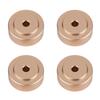 4PCS 20*8mm Aluminum Alloy Amplifier Feet Shock Absorber Amplifier Pads Feet