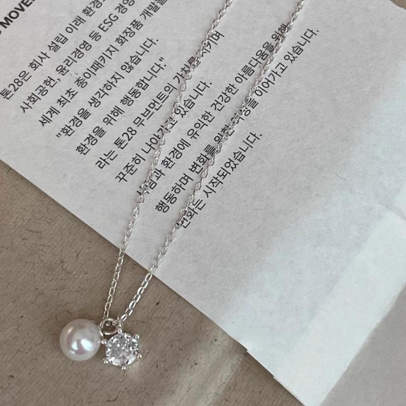 VENTFILLE Silver Color Bowknot Snake Bone Chain Necklace For Women Girl Simple Design Korean Jewelry Dropshipping