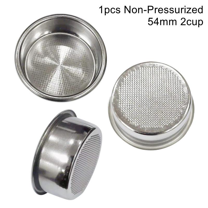 54mm Basket For Spout Bottomless Portafilter 54mm Breville 870 875 878 880 Espresso Machine Accessories Coffee Filter 1/2 Cup