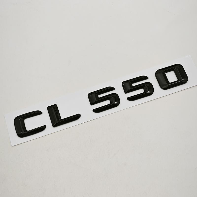 AAUX1 3D ABS Car Letters Logo CL500 CL550 CL600 Badge Rear Trunk Sticker For Mercedes Benz CL500 CL550 CL600 C215 C216 Accessories