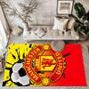 Manchester Fans Square rugs are a great choice for living rooms, bedrooms, home décor, and as gifts.