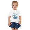 Watercolor Whale Toddler T-Shirt: Eco-Friendly Cotton Ocean Tee