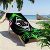 Benutzerdefinierter Name Borussia Mönchengladbach Druck Strandtuch, Großes Weiches Schnelltrocknendes Handtuch für Strand Camping Schwimmen_xia