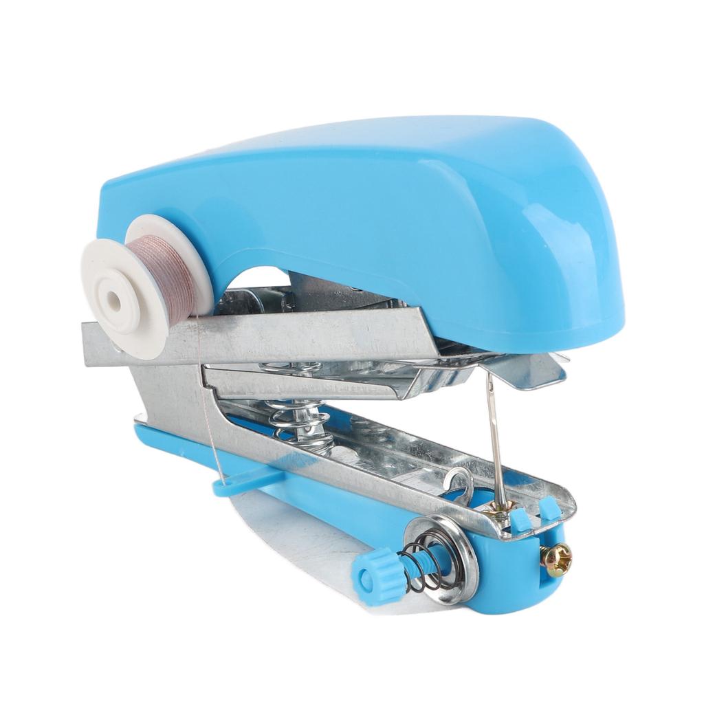 Handheld Sewing Machine Practical Portable Blue Mini Sewing Machine for Household Travelling