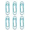 6Pcs Metal Heart Pen Clips Notebook Pen Holders Colored Paperclip Cute Shaped Clips School Supplies Organizer