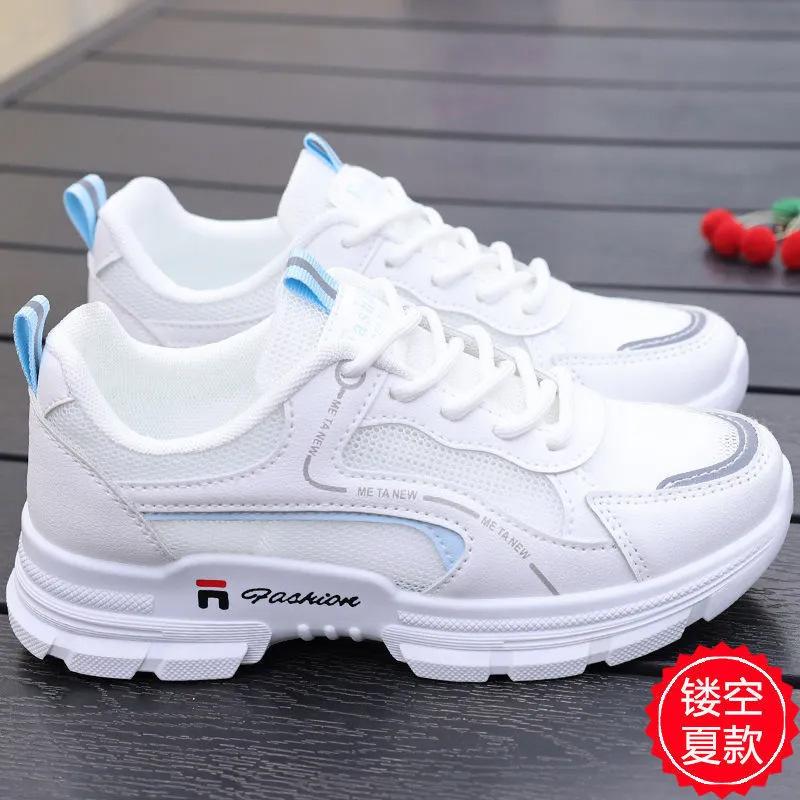 Daddy shoes girl 2025 spring and summer new fashion casual platform ins trendy thin mesh breathable sports shoes