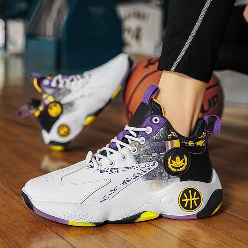 

Высокие баскетбольные кроссовки, модная спортивная обувь, мужские кроссовки, подходящие по цвету, папины туфли 45