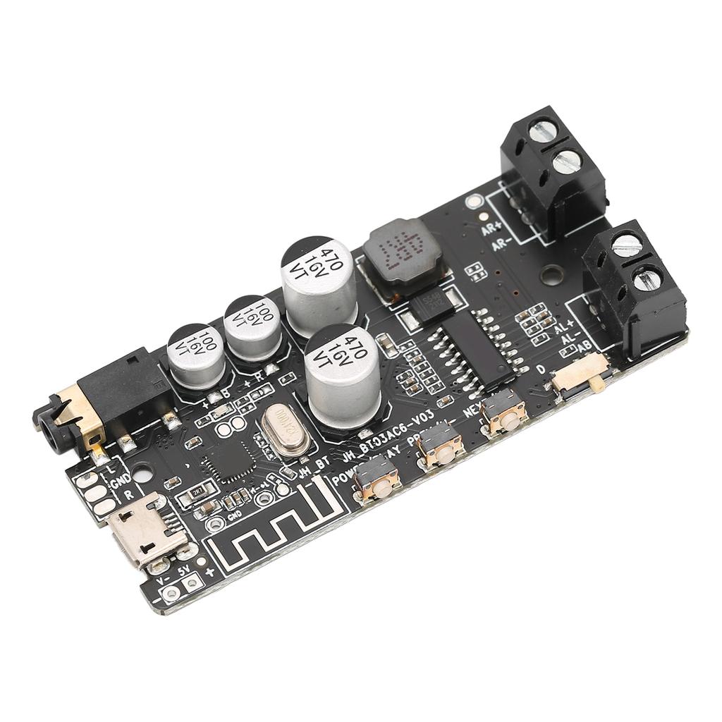 DIY Bluetooth Receiver Module Stereo 2x5W Bluetooth 5.0 Amplifier Board with 3.5mm Headphone Plug