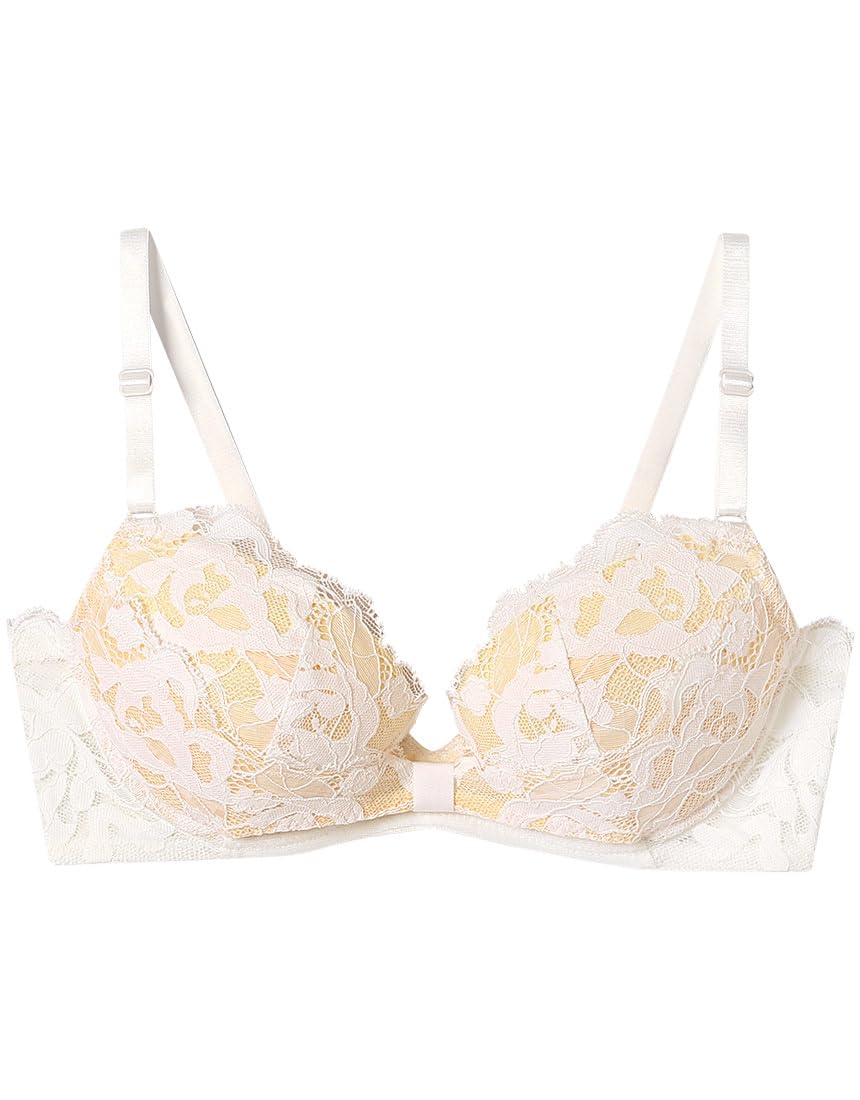 

Бюстгальтер une nana cool: Создает красивое декольте и уменьшает скольжение и боковое смещение. Доступно в размере A. [Кружевной бюстгальтер с лентами] BUN201 IV E70