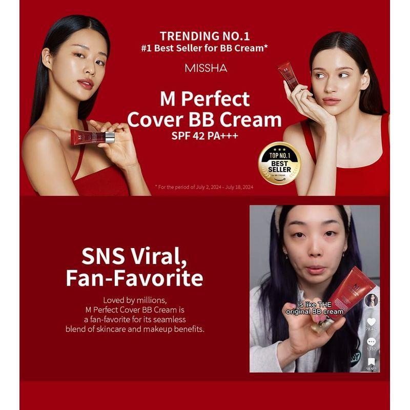 MISSHA BB Cream M Perfect Cover Mini - 5 Cores