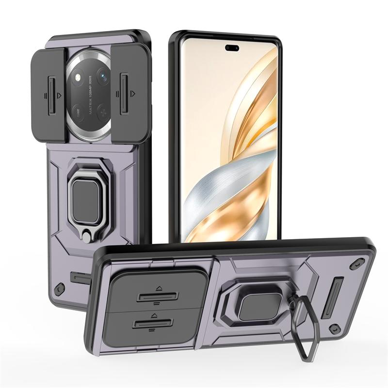 For Honor X9C Case Cover Huawei Honor X9C Capas New Shockproof Phone Back Bumper Slide Camera Lens Ring Holder Fundas Honor X9C