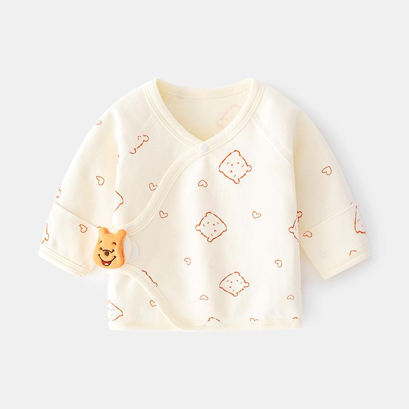 Neugeborenen Knochenlose Baumwolle Klettverschluss Pyjamas - Frühling/Herbst Halbrücken-Outfit