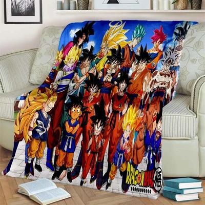 Anime D-Dragon Ball 3D Flannel Blanket Fashion Warm Lightweight Living Room Bedroom Sofa Bed For Picnic Blanket
