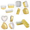 Mini Cake Pans with Lids Aluminum Foil Baking Cups Disposable Paper Cups Kitchen Brownie Pudding Dessert Muffin Cup Holders
