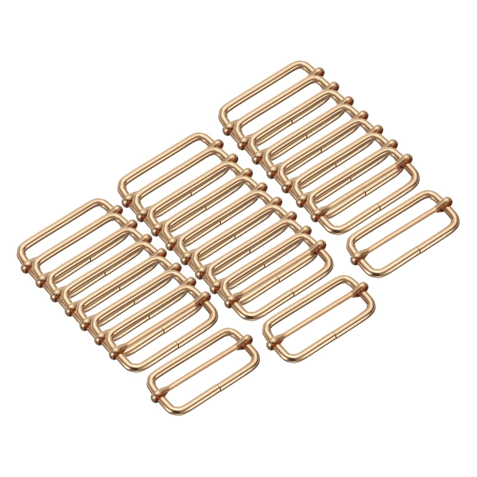 

Набор из 25 металлических пряжек для регулировки ремня, прямоугольный слайдер для ремня, слайдер для стропы, для сумки, рюкзака, DIY аксессуары, замена [uxcell] 2