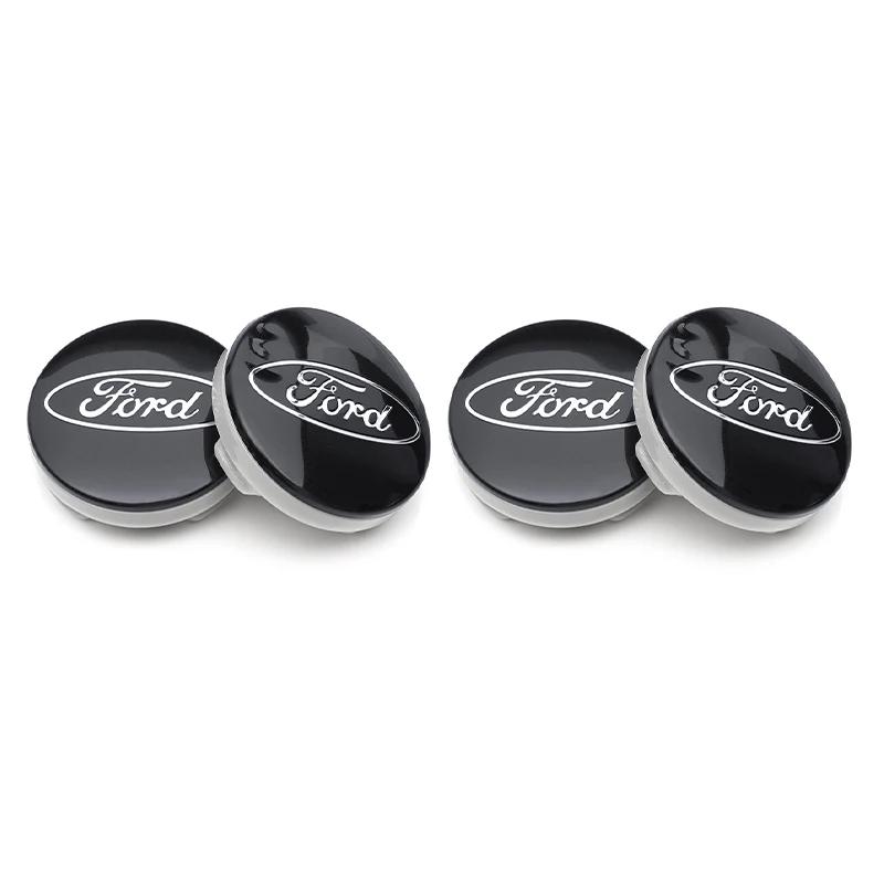 Car Sticker 2025 Hot 4pcs Ford Wheel Center Cap Hub Cover Badge Emblem Sticker Car Accessories For Ford Focus Fiesta C-Max ST Mo