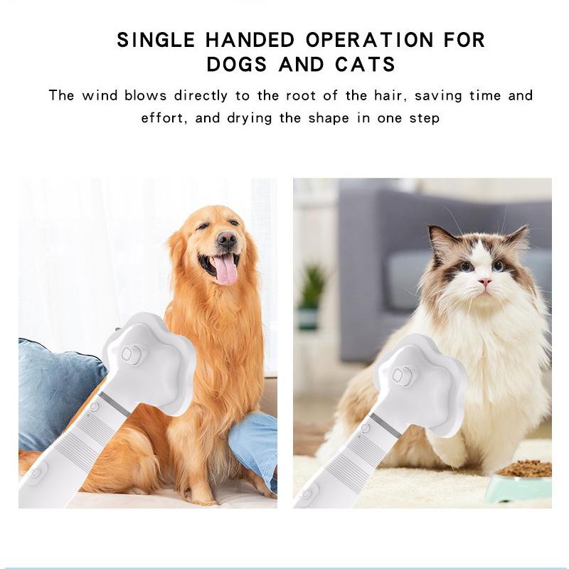 Heiße Katzenbürste mit Dampf Hundespray Haustier Dampfmassagebürste Spray Haarentfernungskamm Massage Dampfgarerkamm für Langes Haar Hunde Katzen