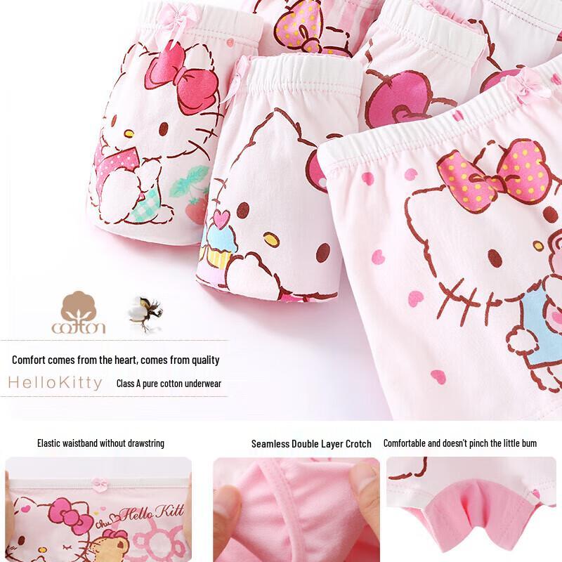 Hello Kitty Girls' Boxer Briefs 5-Pack