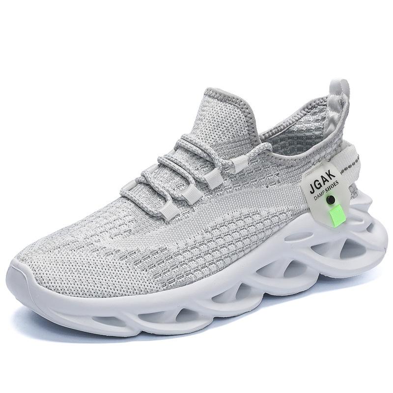 Spring and summer new men's shoes large size 48 casual sports running shoes men's breathable and lightweight net shoes dad shoes