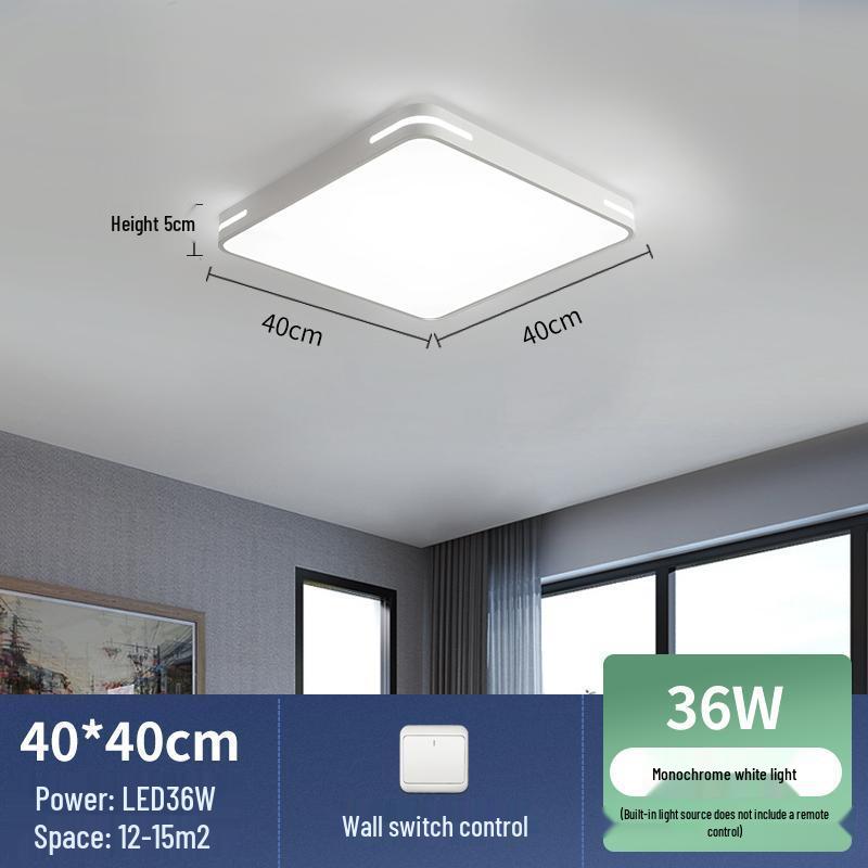 2025 Modern LED Ceiling Light for Bedroom, Study, or Living Room - Round and Simple Design
