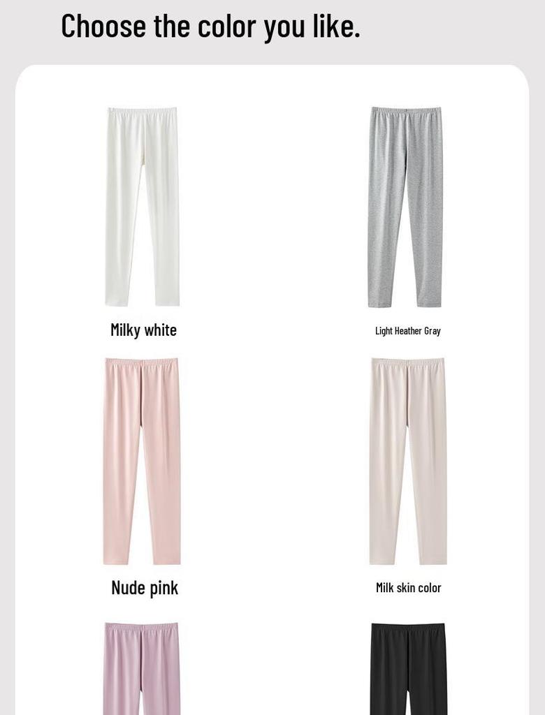 Pantalones cálidos de otoño para mujer de algodón puro extra grueso de talla grande 250g - Capa base antibacteriana