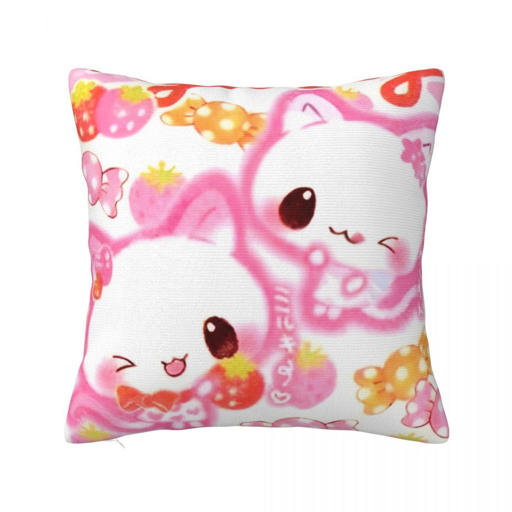 Kawaii Cartoon Animal Pillowcase Polyester Cushion Cover Gift Japanese Pillow Case Cover Home Square 40*40cm