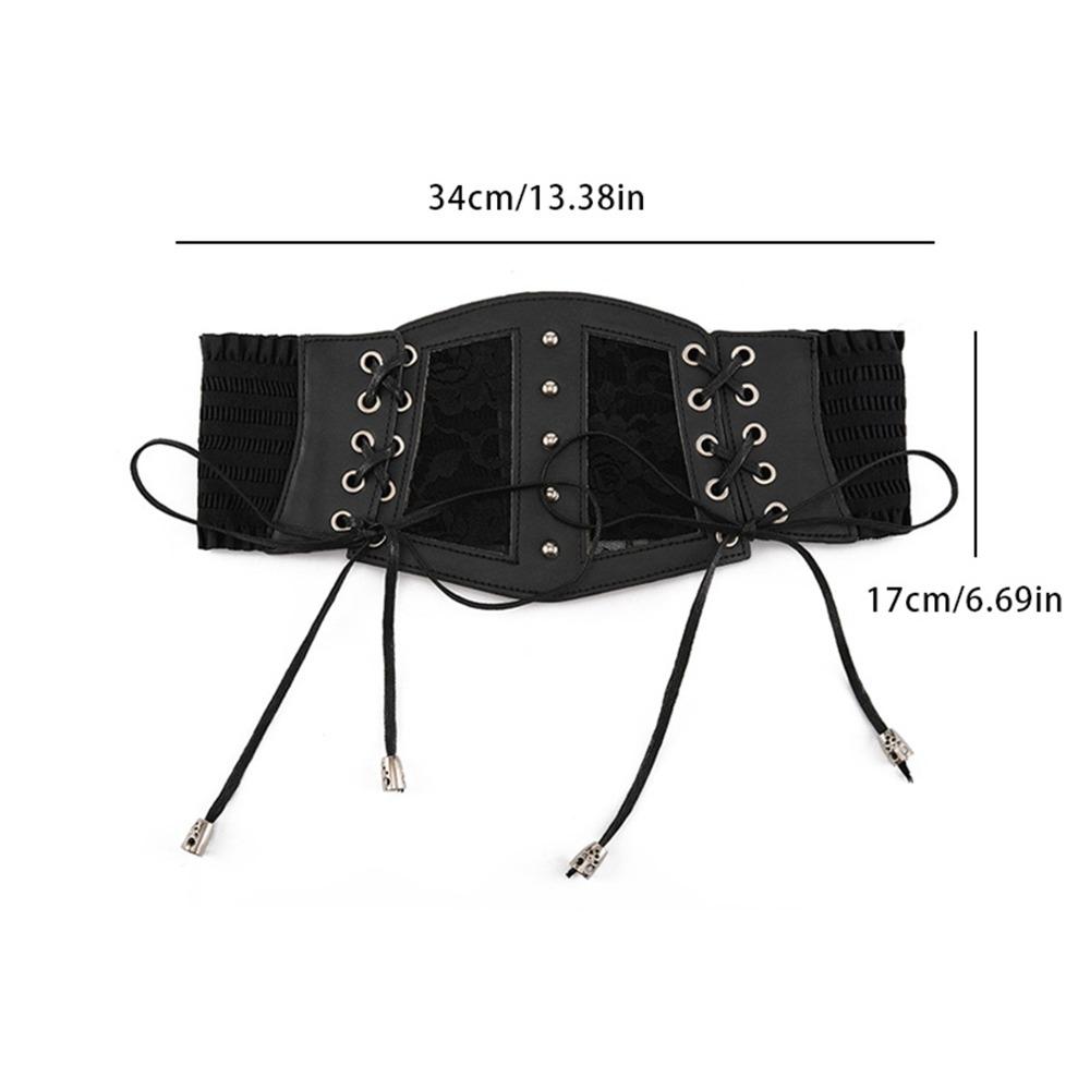 Retro Style Lace Belts Tie Rope Corset Belts Punk Fashion Girdle Belts  Women