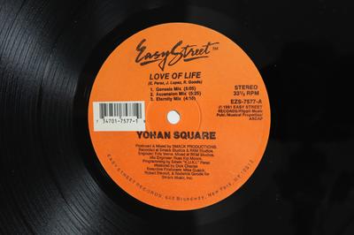 Disque 12 pouces YOHAN SQUARE Love Of Life EZS7577 EASY STREET REC 1991 US Danse Électronique Occasion
