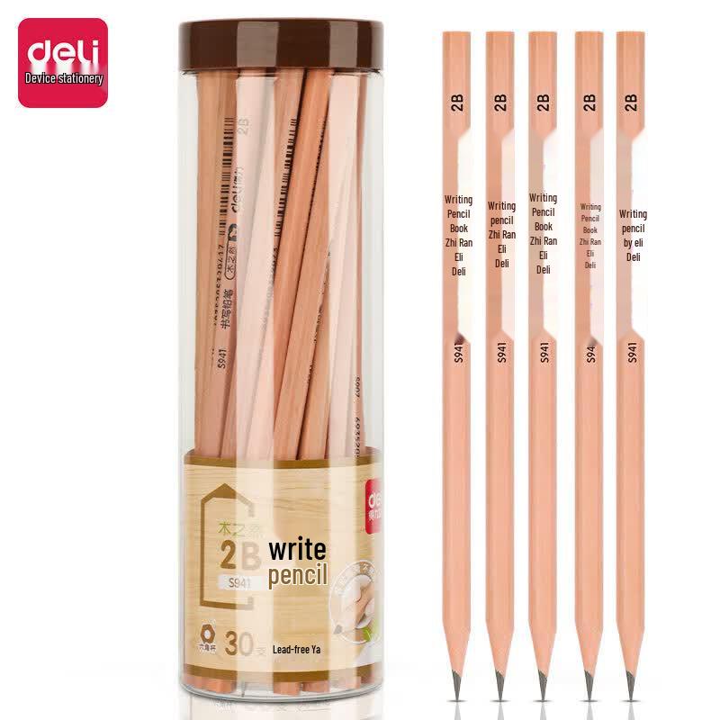 Deli 2B Hexagonal Wooden Pencils