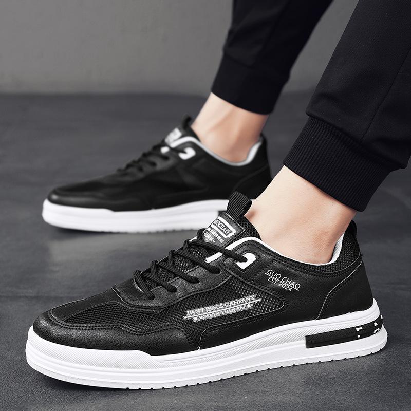 Mesh Breathable Men'S Shoes Thin Trendy Brand Mesh Shoes Little White Labor Insurance Casual Flat Non-Slip Board Shoes