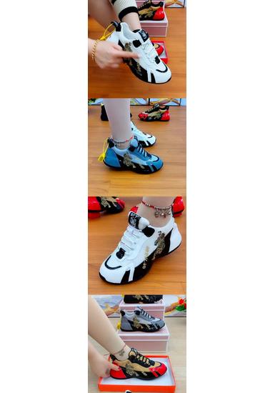 2025 Spring Women's Fly Knit Breathable Sports Shoes - Unisex Coconut Dad Sneakers